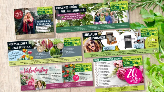 verschiedene Anzeigen von Gartenwelt Dauchenbeck im Überblick