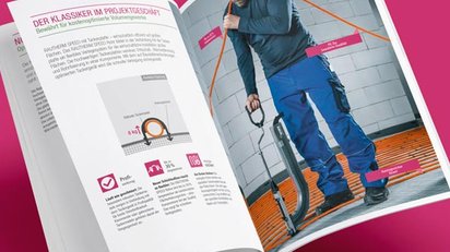 Blick in die Broschüre des Projekts Fachhandwerker