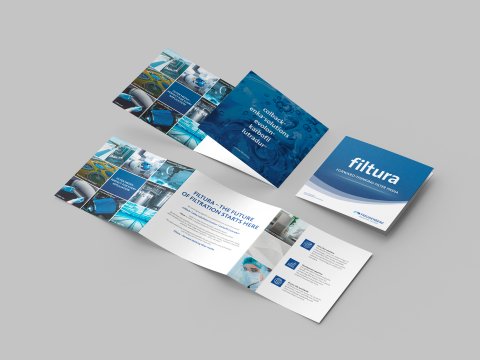 Mockup des Filtura Flyers