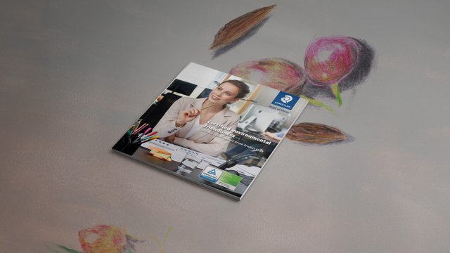 Blick auf eine TÜV Broschüre von Staedtler
