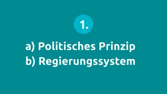 Politisches Prinzip und Regierungssystem