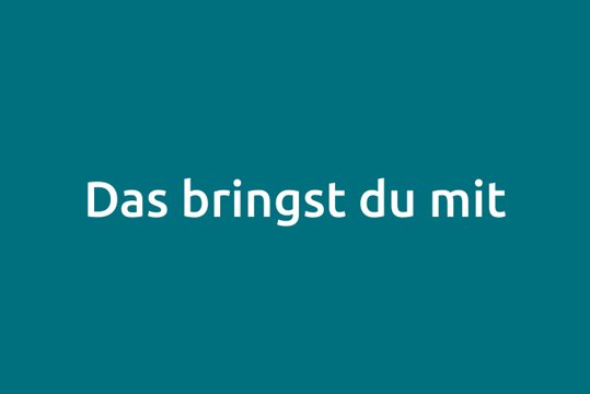 Das bringst du mit auf grüner Fläche