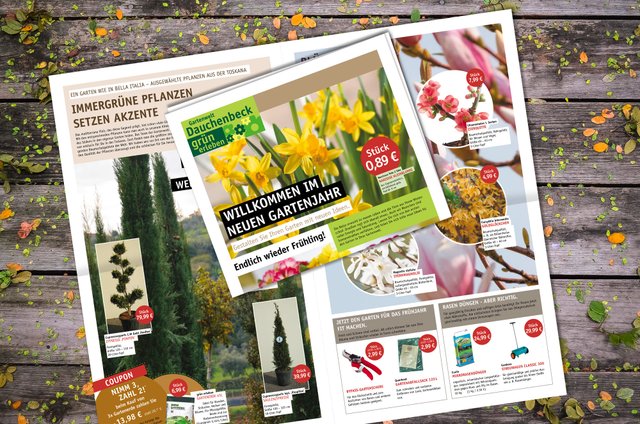Kundenmagazin mit Angeboten und Informationen der Gartenwelt Dauchenbeck