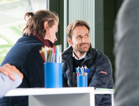 Sven Hannawald im Gespräch