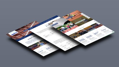 Tablets zeigt drei Ansichten der Webseite des TV Fürth 1860