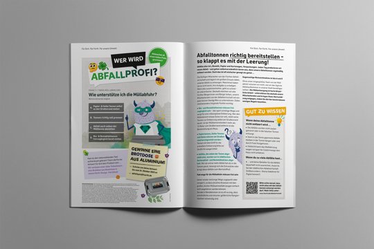 Anzeige der Abfallwirtschaft Fürth zum Thema "Wer wird Abfallprofi 2023?"