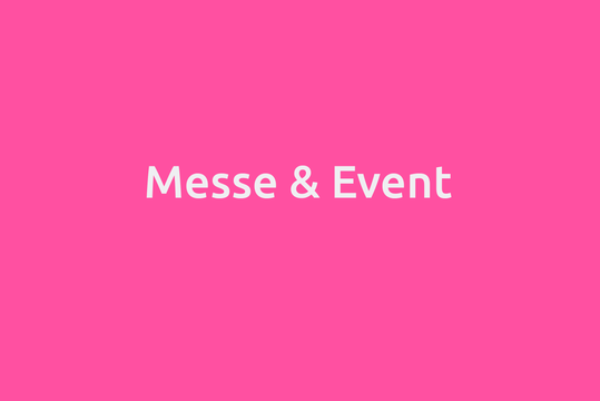 da kapo Leistung Messe und Event: Text auf farbiger Fläche 