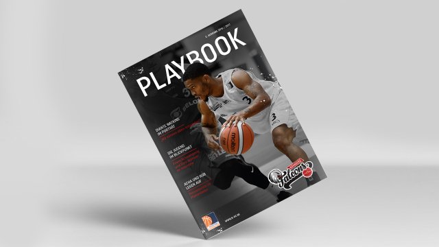 Ansicht des Playbook Magazins der Nürnberger Falcons