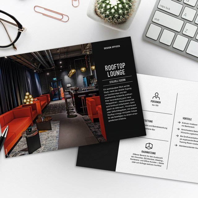Karten mit Informationen und Fakten der verschiedenen Standorte von Design Offices