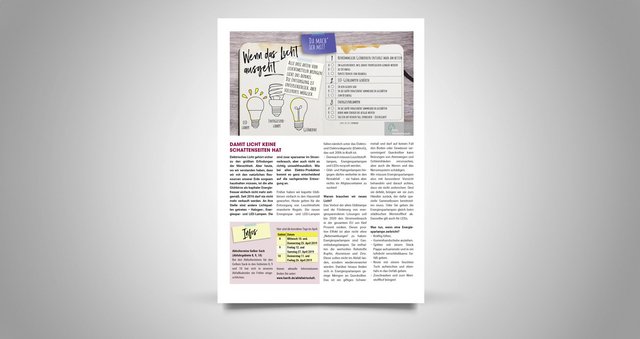 Anzeige der Abfallwirtschaft Fürth zum Thema "Wenn das Licht ausgeht"