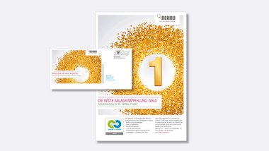 Broschüre von Rehau zur Cradle-to-cradle Kommunikationskampagne