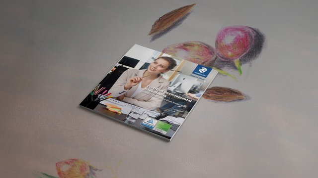 Blick auf eine TÜV Broschüre von Staedtler