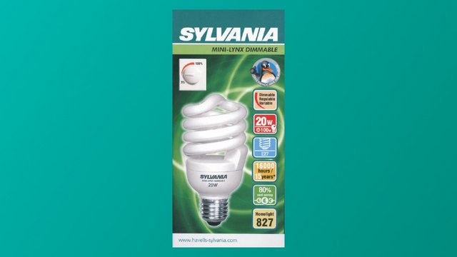 Verpackung von Sylvania Leuchtmittel