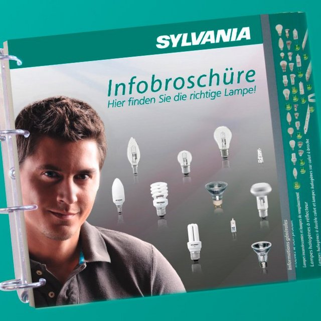 Infobroschüre zu Produkten von Sylvania