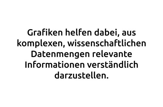 Zitat: Grafiken helfen dabei komplexe Informationen leicht verständlich zu machen.