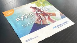 Give Away Brillenputzztuch Techtextil 2022