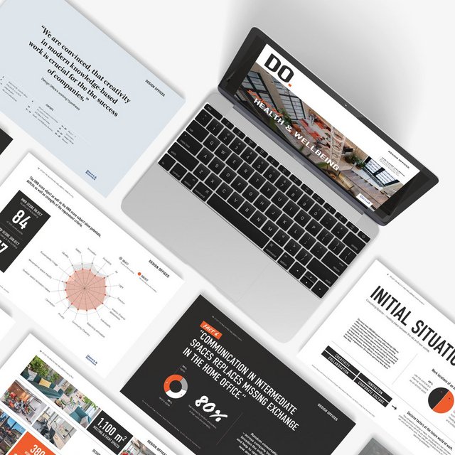 Übersicht über gestaltete Seiten der Studienergebnisse