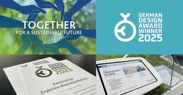 da kapo hat den German Design Award 2025 für das Projekt Nachhaltige Expertenkommunikation gewonnen